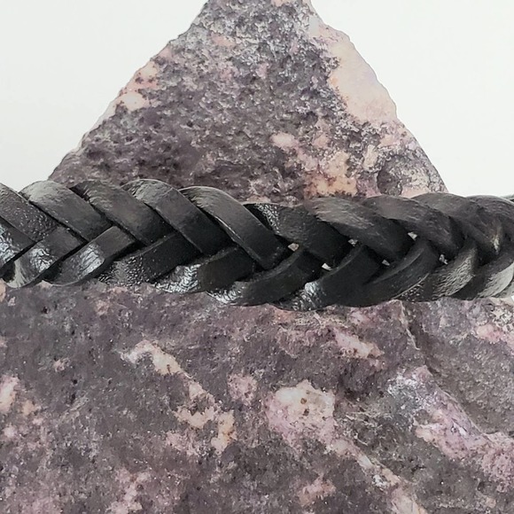 Unbranded Braid Woven Leather Adjustable Wristband Bracelet Unisex - Picture 3 of 7